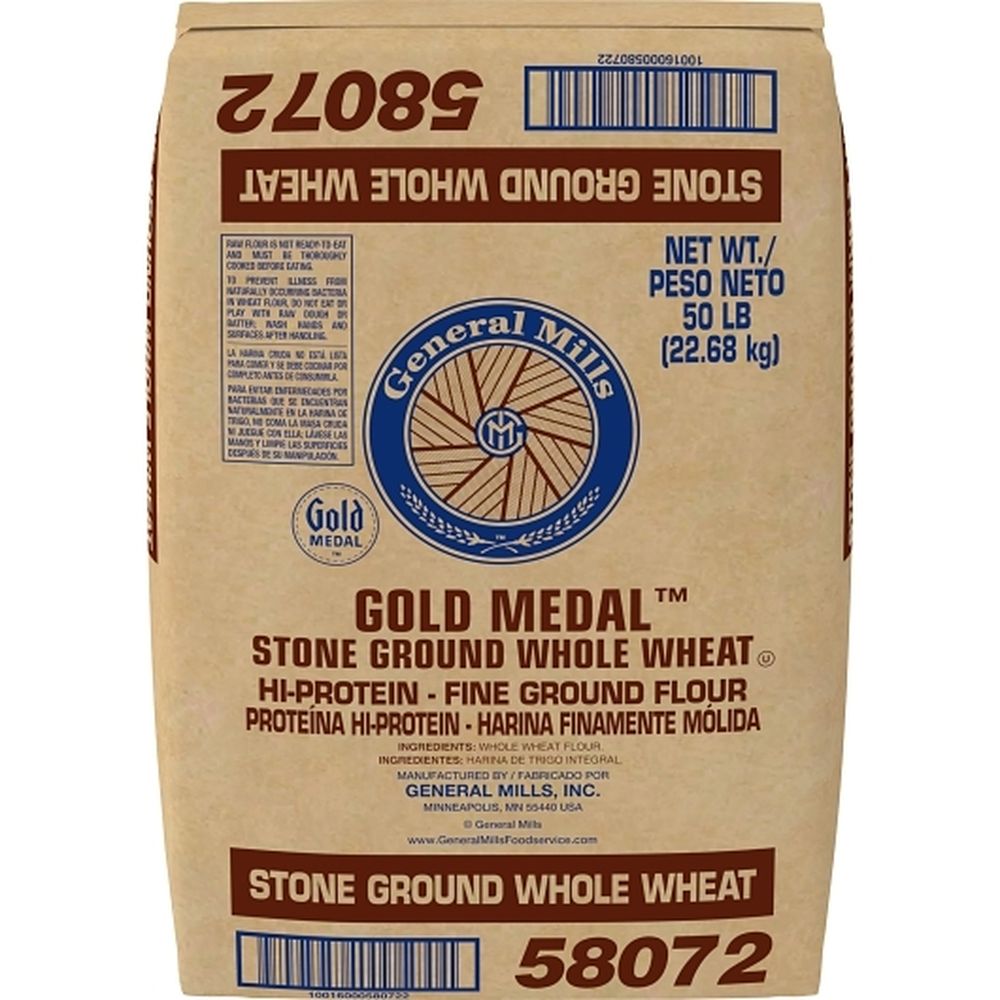 Gold Medal Stone Ground Whole Wheat Flour, 50 Pound