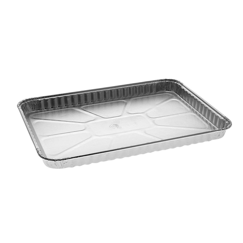 Evergreen Full Curl Aluminum Silver Danish Oblong Container