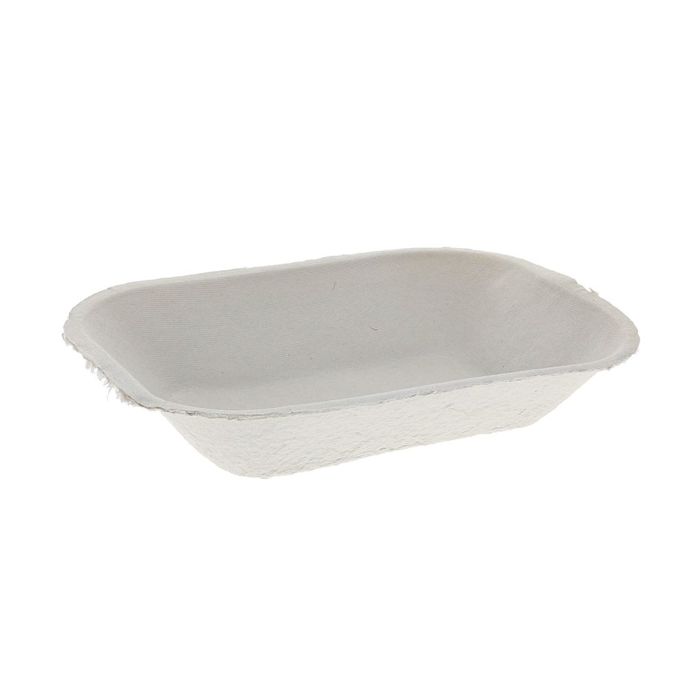 Earthchoice Pulpex Natural Fiber Blend Food Tray, 16 Ounce Capacity -- 1000 Per Case