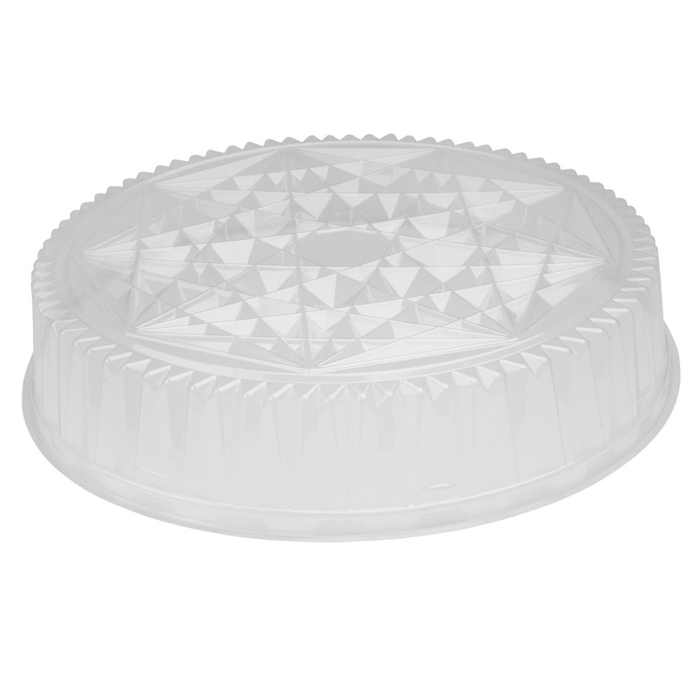 Evergreen Clear Crystal Cut Dome Lid for Caterware Deluxe Aluminum Tray