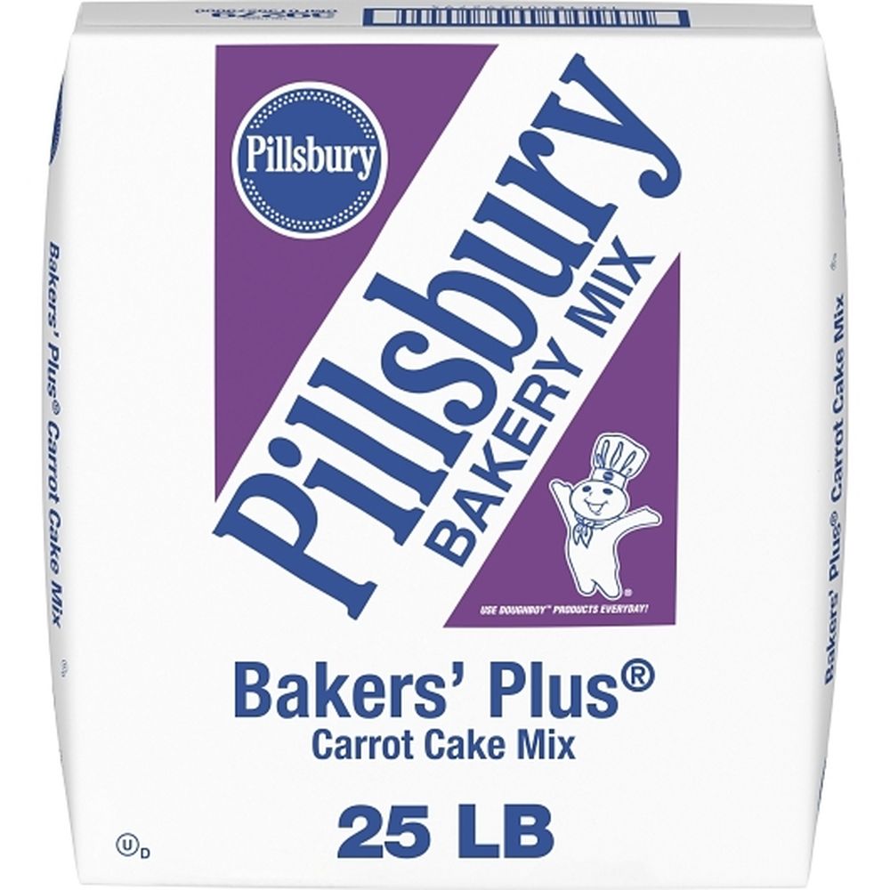 Pillsbury Bakers Plus Carrot Cake Mix, 25 Pound