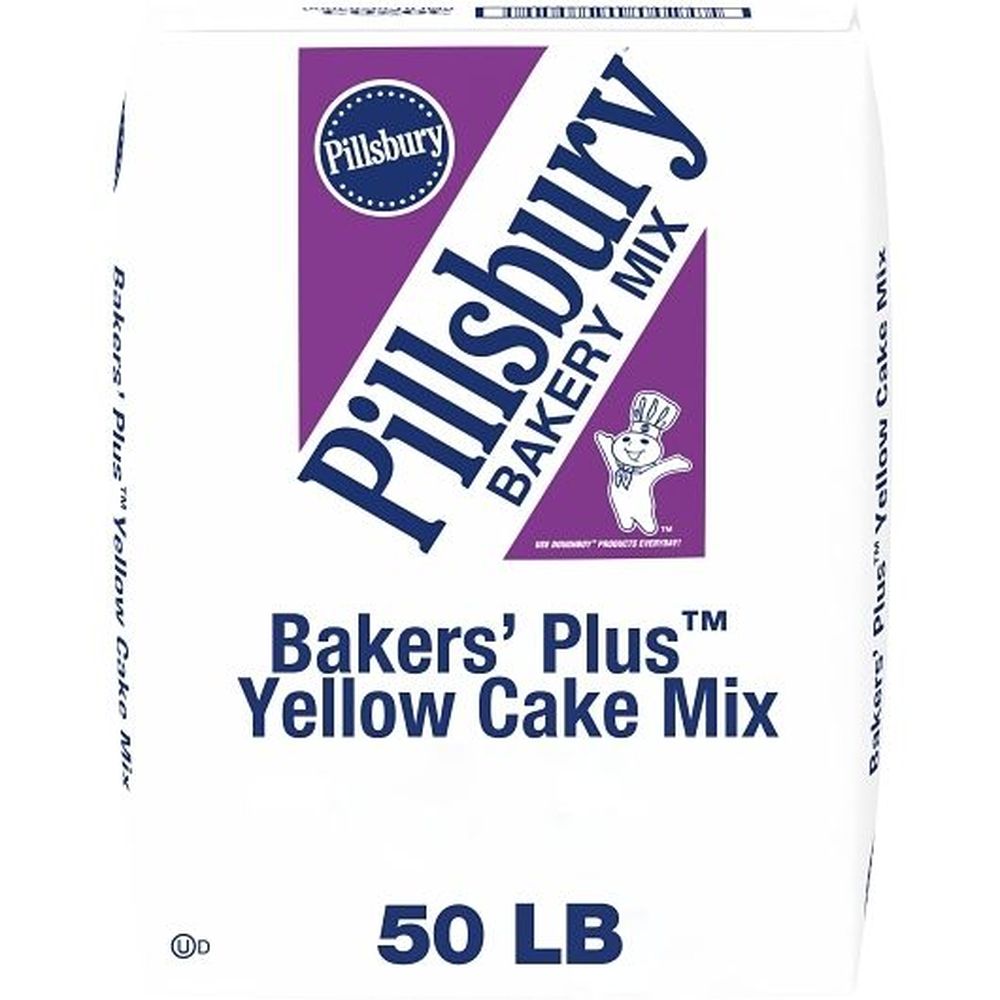 Pillsbury Baker's Plus Yellow Cake Bakery Mix, 50 Pound