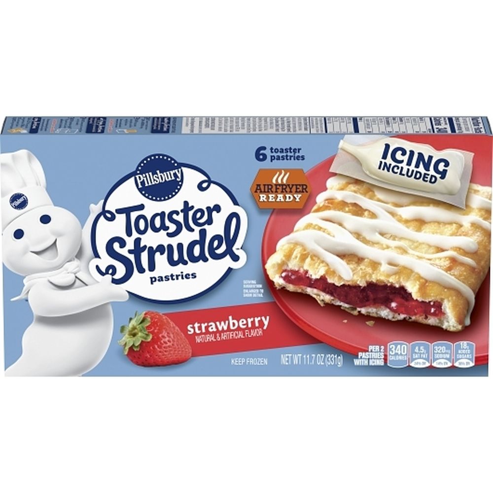 Pillsbury Strawberry Toaster Strudel Pastries, 11.7 Ounce -- 12 Per Case