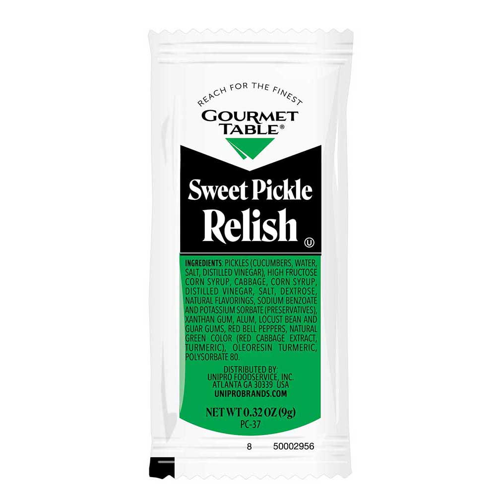 Gourmet Table Sweet Pickle Relish, 9 Gram Packet -- 200 Per Case
