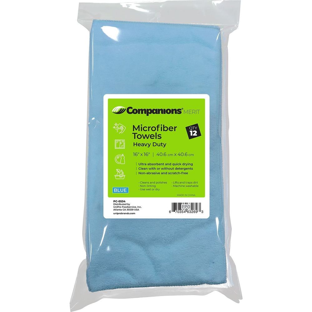 Blue Heavy Duty Microfiber Towel