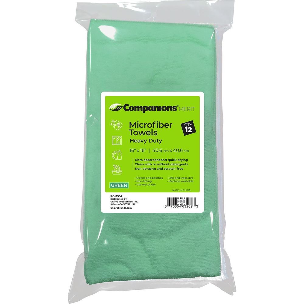 Green Heavy Duty Microfiber Towel