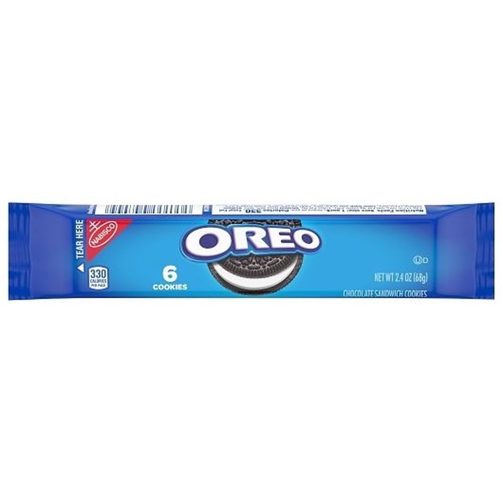 Oreo Chocolate Sandwich Cookies - Sleeve Pack, 2.4 Ounce -- 120 Per Case
