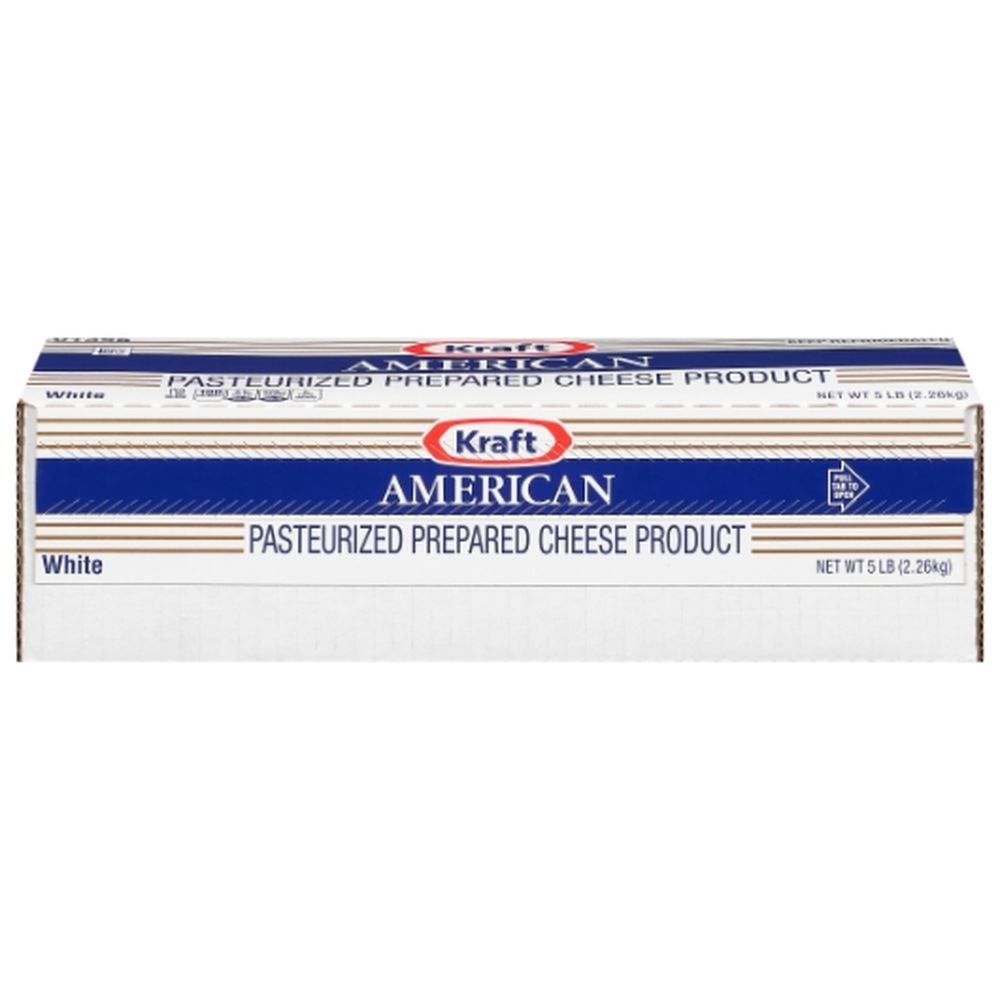 Kraft American White Cheese Loaf, 80 Ounce -- 6 Per Case