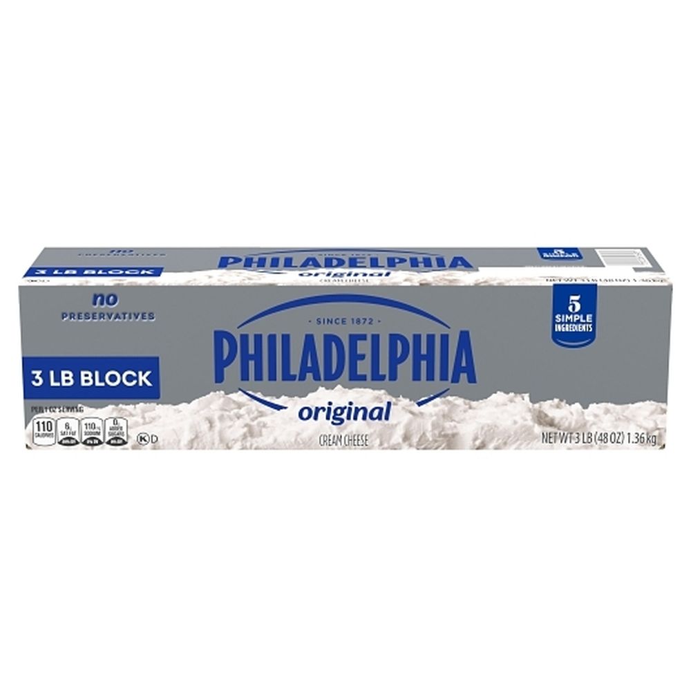 Philadelphia Cream Cheese Loaf, 3 Pound -- 6 Per Case