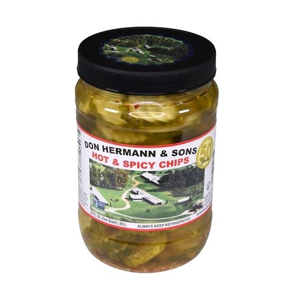 Hermann Hot And Spicy Chips, 32 Ounce -- 12 Per Case