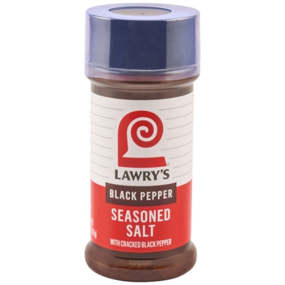 Lawry's Black Pepper Seasoned Salt, 5 Ounce -- 12 Per Case