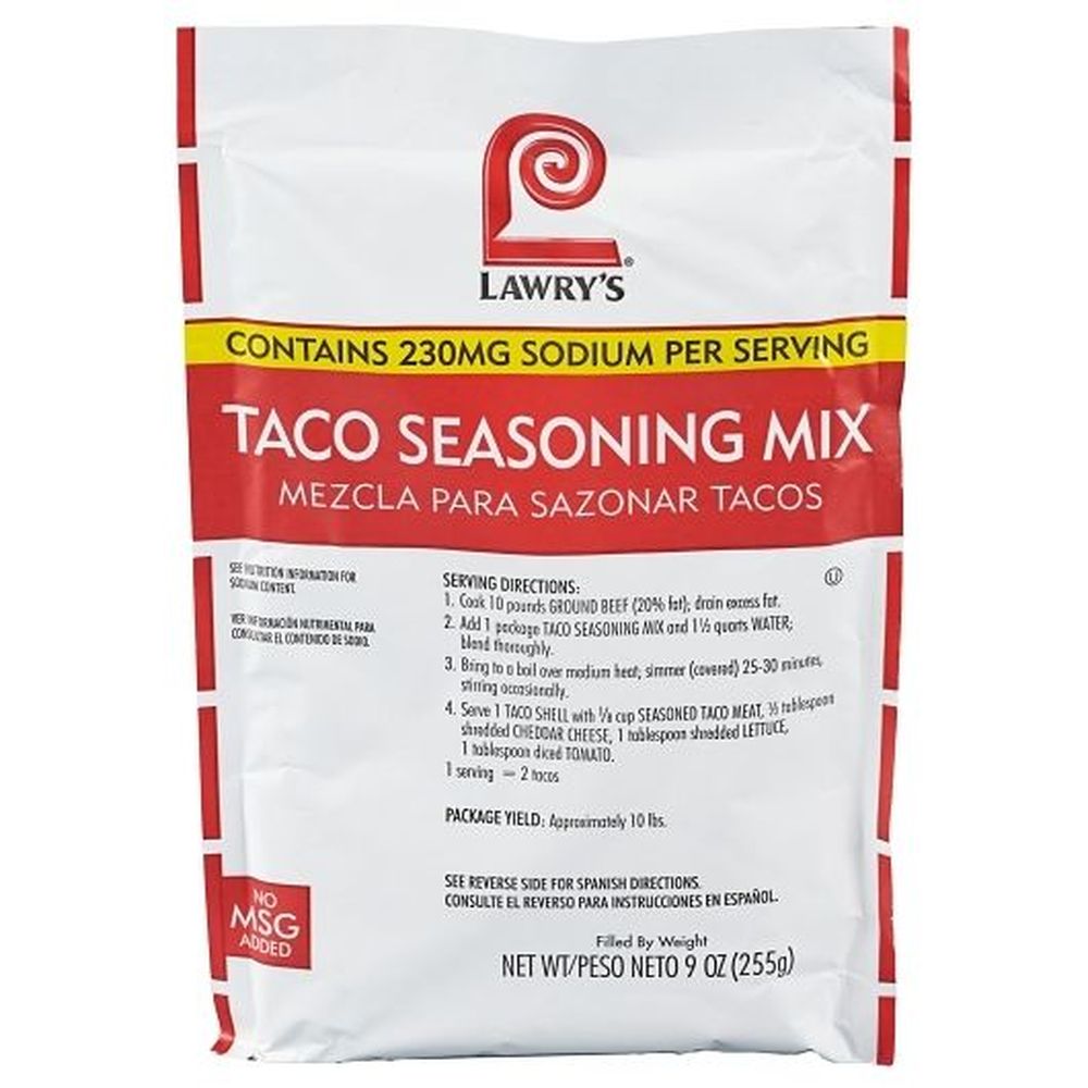Lawry's Taco Seasoning Mix, 9 Ounce -- 6 Per Case