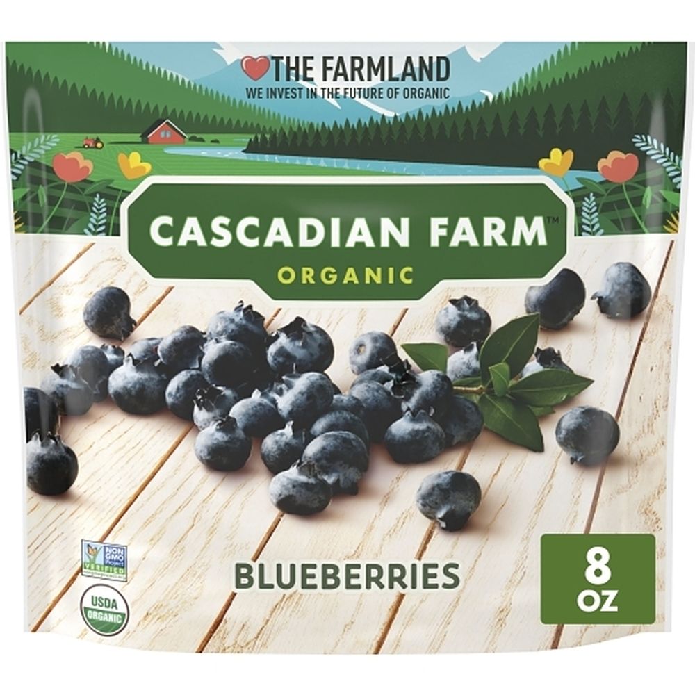 Cascadian Farm Organic Blueberries, 8 Ounce -- 12 Per Case