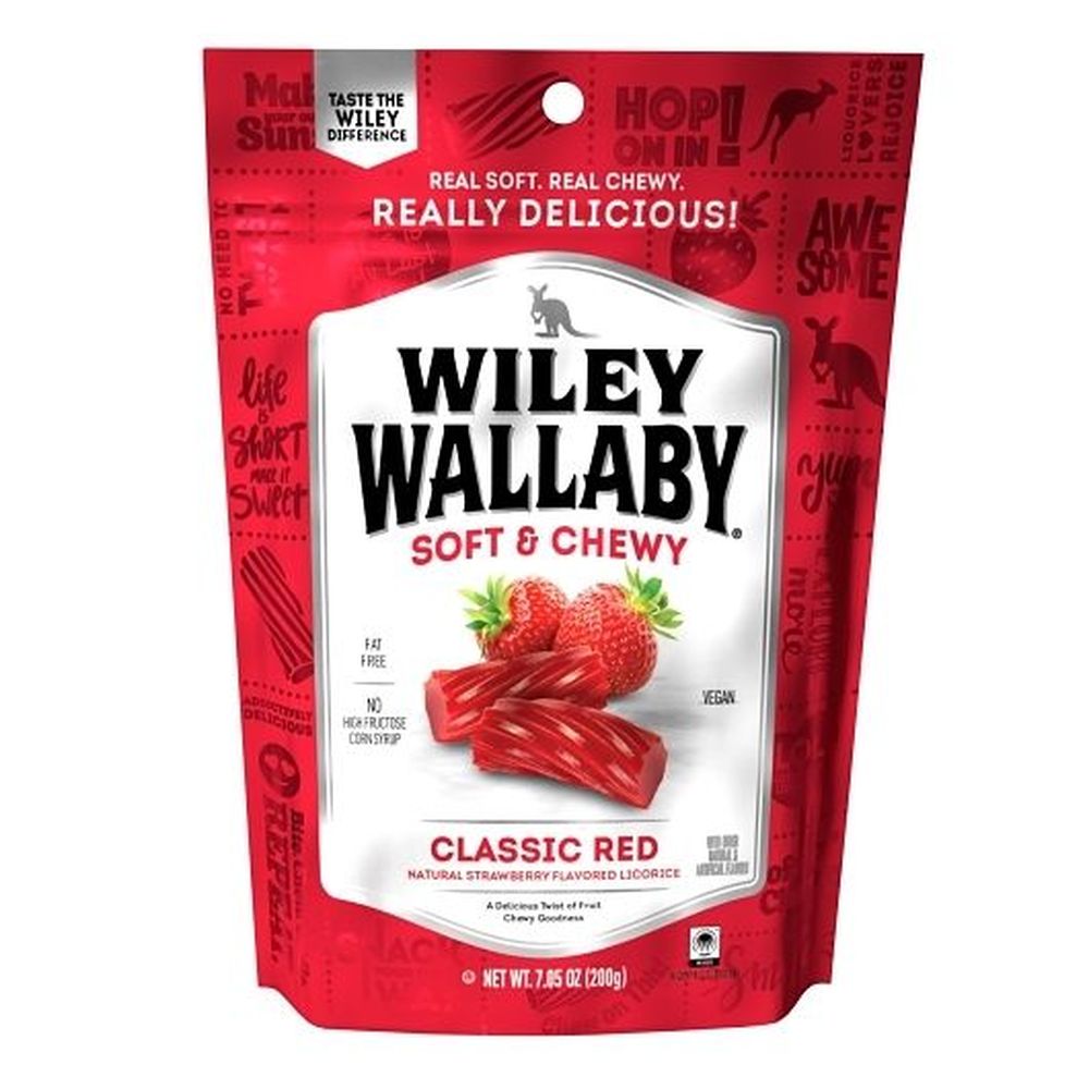 Wiley Wallaby Red Aussie Licorice Candy, 7.05 Ounce -- 12 Per Case