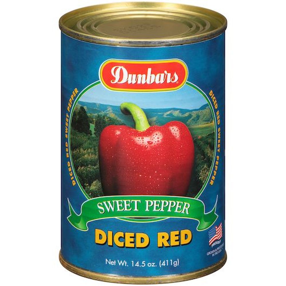 Dunbars Diced Red Peppers, 15 Ounce -- 24 Per Case