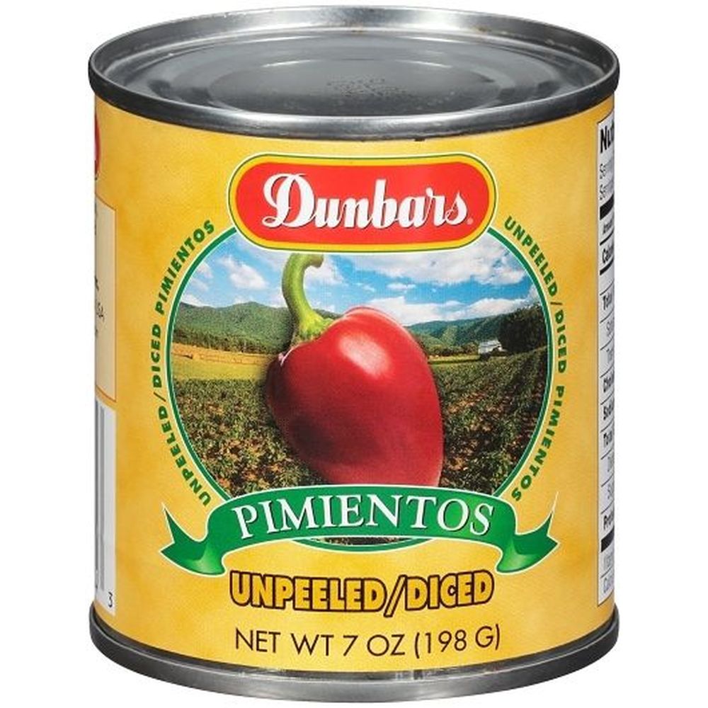 Dunbars Diced Unpeeled Pimiento, 7 Ounce -- 24 Per Case