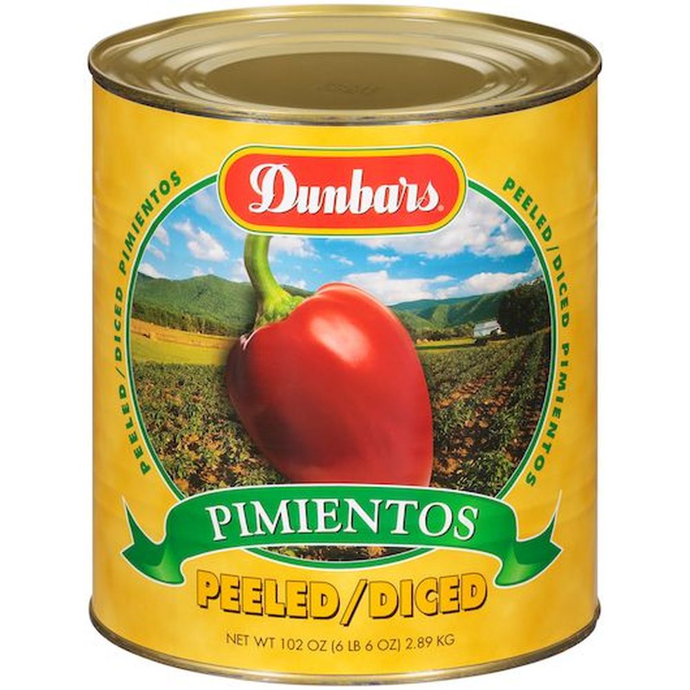 Dunbars Diced Peeled Pimiento, No. 10 Can -- 6 Per Case