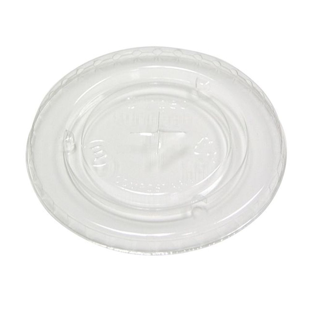 Clear PLA Flat Straw Slot Lid for Cold Cup