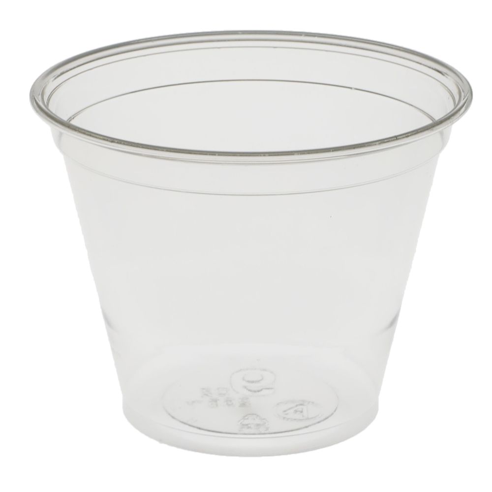 Clear Recycled PET Plastic A Size Cold Drink Cup
