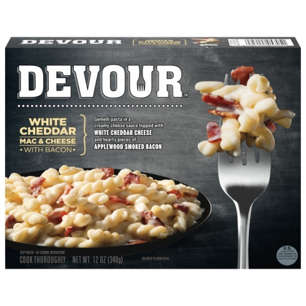 Devour White Cheddar Mac And Cheese With Bacon, 12 Ounce -- 8 Per Case
