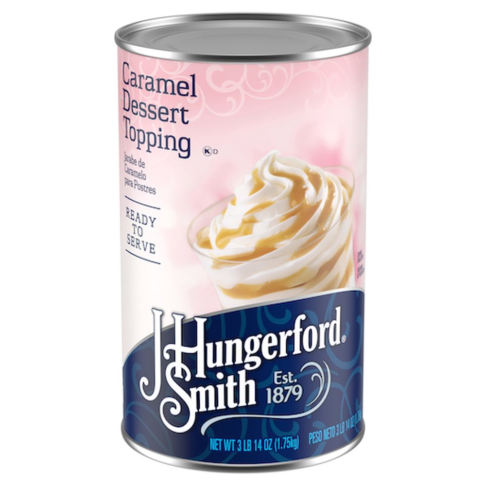J Hungerford Smith Caramel Dessert Topping, 46 Ounce -- 6 Per Case