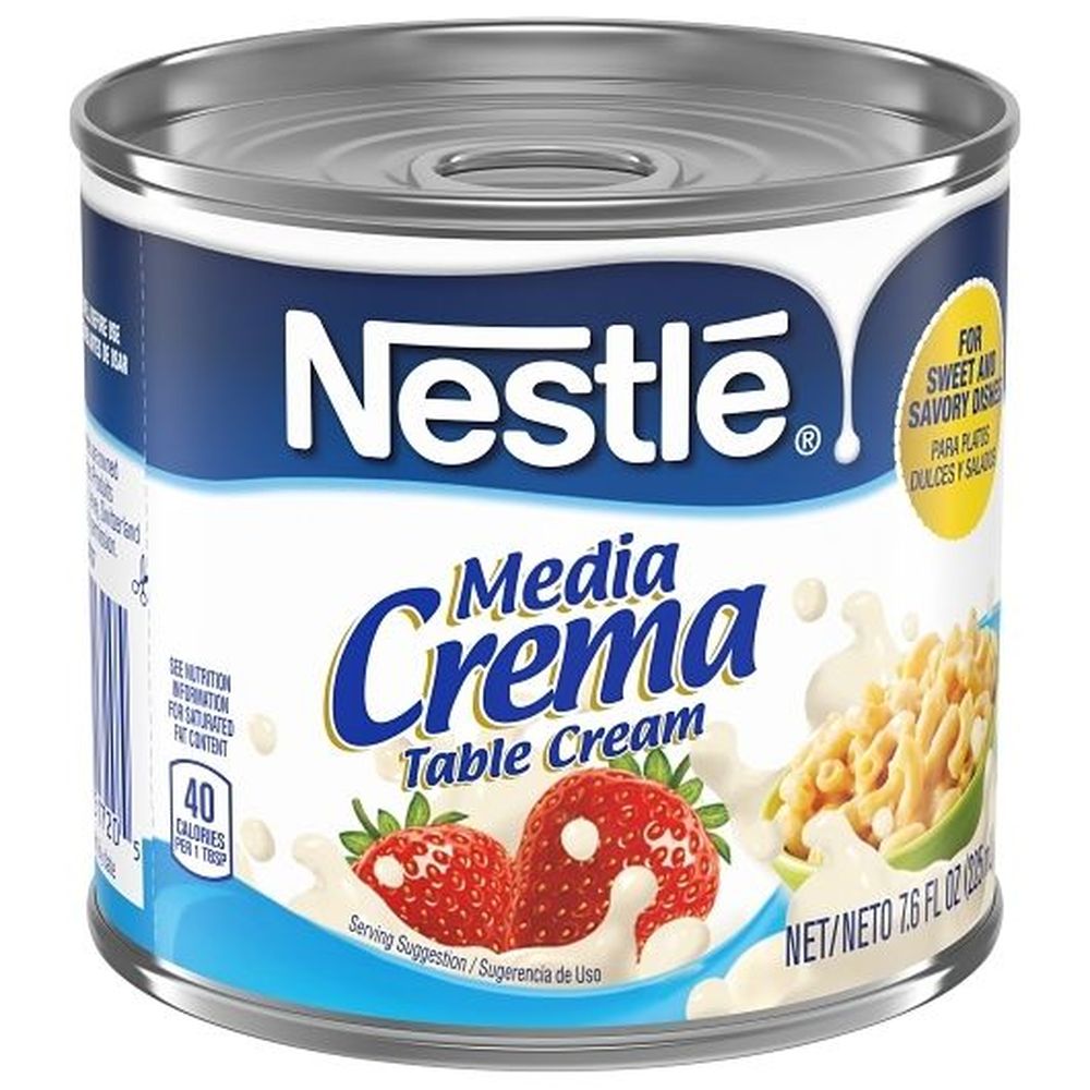 Media Crema Table Cream, 7.6 Ounce Can -- 24 Per Case