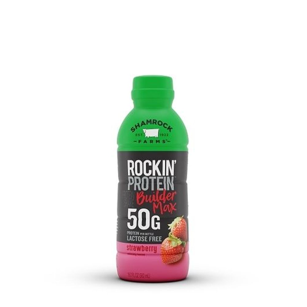 Rockin Protein Builder Max Strawberry Drink, 12 Fluid Ounce -- 12 Per Case