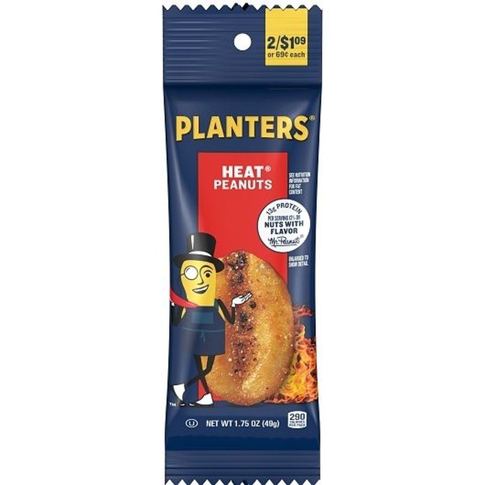 Planters Pre Priced Heat Peanuts, 1.75 Ounce -- 108 Per Case