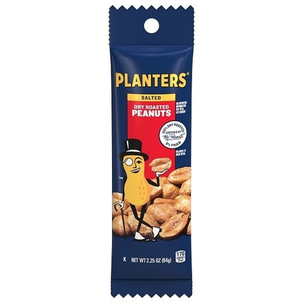 Planters Dry Roasted Peanuts, 2.25 Ounce -- 45 Per Case