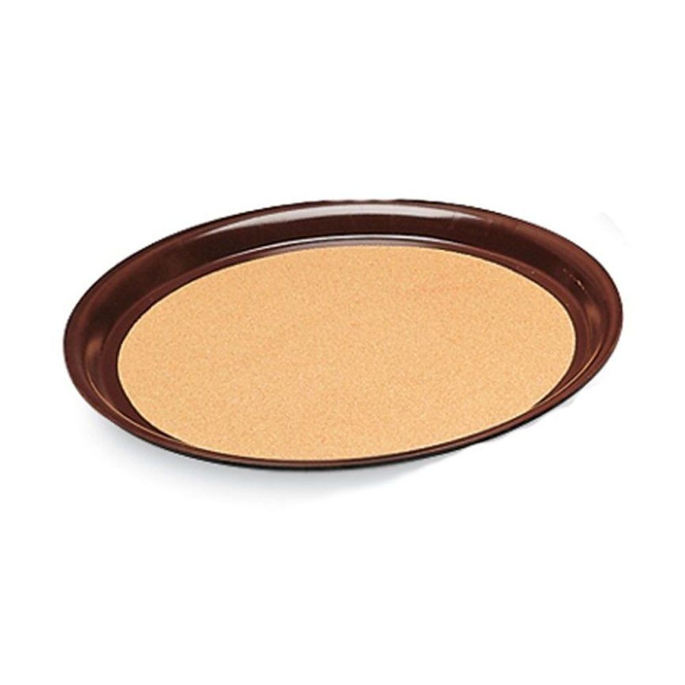 Vollrath Brown Oval Cork Lined Laminated Serving Tray, 23 X 28 Inch -- 6 Per Case