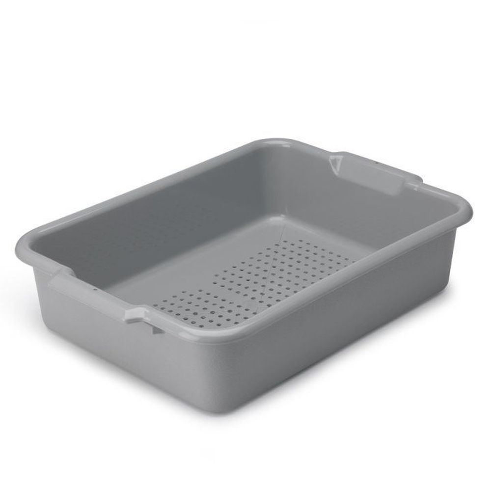 Vollrath Gray Perforated Drain Box For Silverware Soak System, 20 X 15 X 5 Inch -- 6 Per Case
