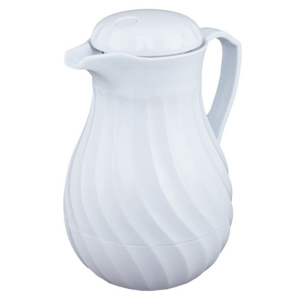 Vollrath Swirlserve White Hot N Cold Insulated Beverage Server, 64 Ounce Capacity -- 6 Per Case