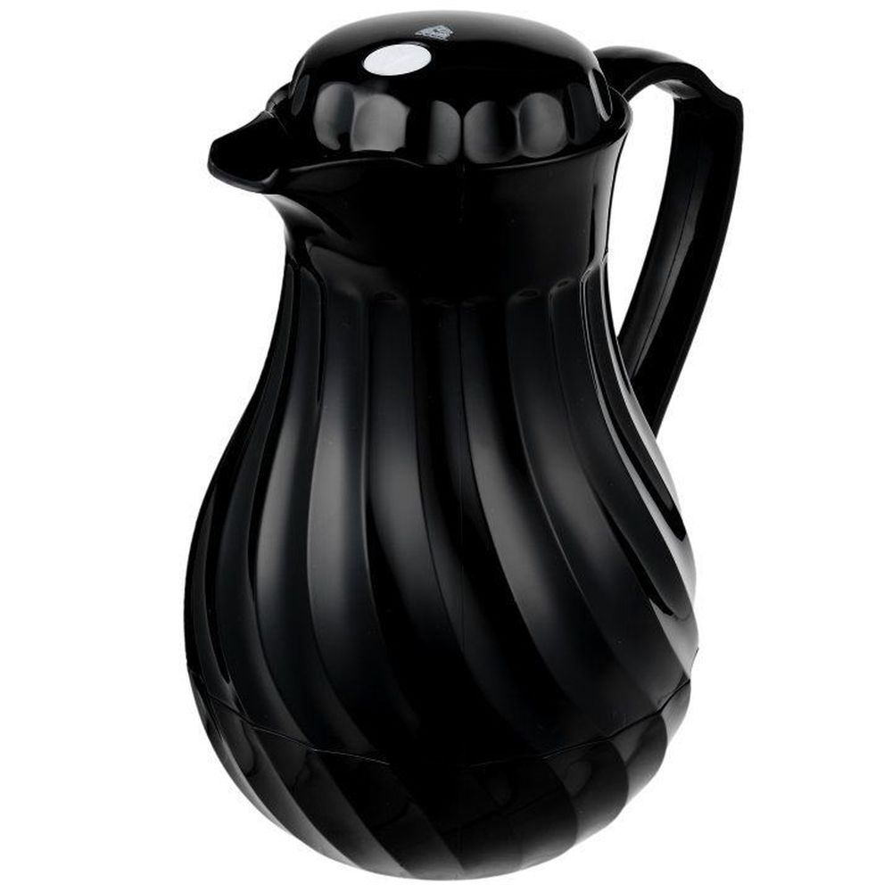 Vollrath Tilt And Pour Swirlserve Black Hot-n-cold Insulated Beverage Server, 42 Ounce Capacity -- 12 Per Case