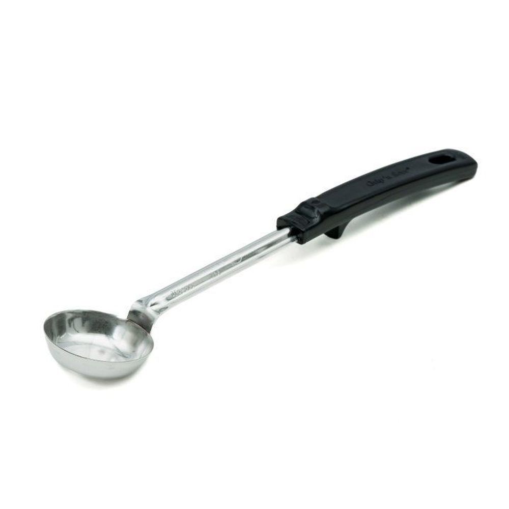 Vollrath Stainless Steel 12 7/16 Inch Solid Spoodle With Grip N Serv Black Handle, 1 Ounce Capacity -- 12 Per Case