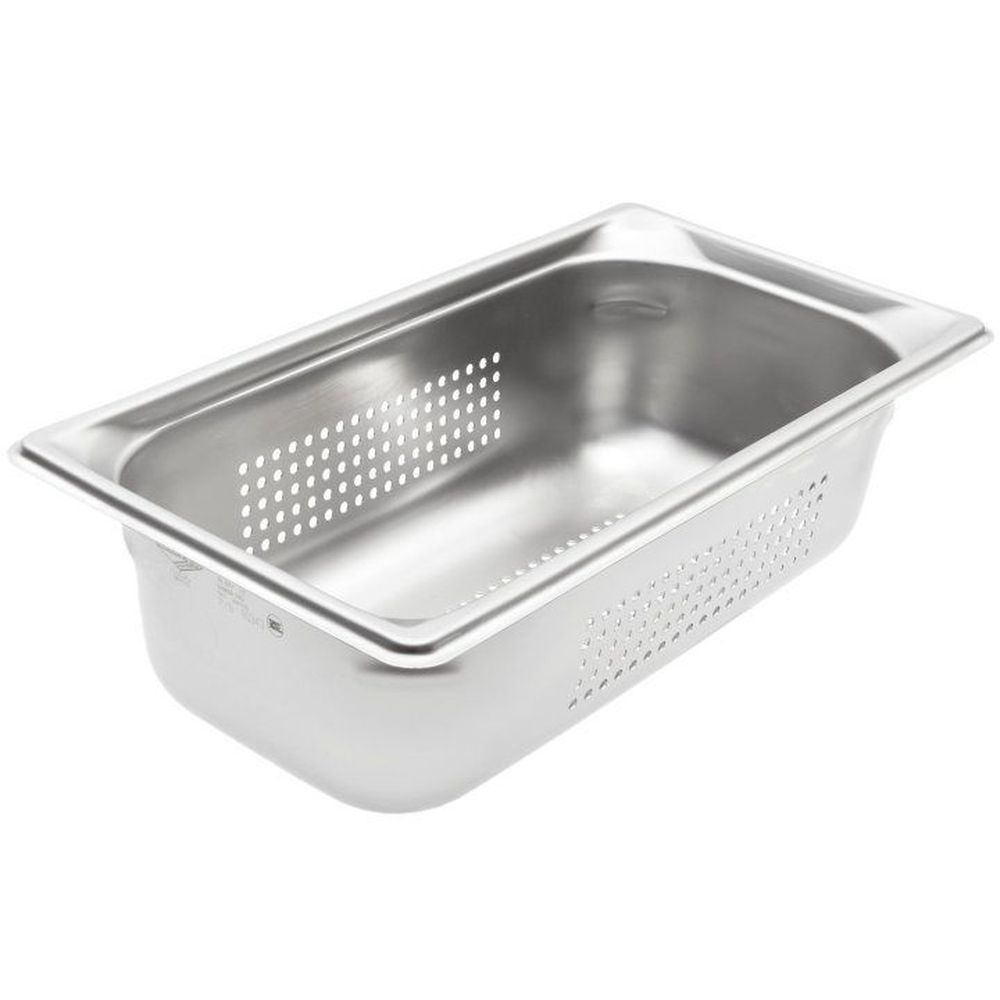 Vollrath Super Pan 3 Stainless Steel Third Size Perforated Steam Table Pan, 4 Inch -- 6 Per Case