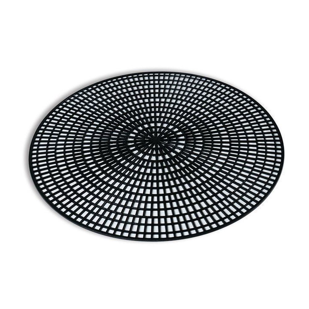 Vollrath Black Round Anti Skid Mat, 14 1/2 Inch -- 12 Per Case