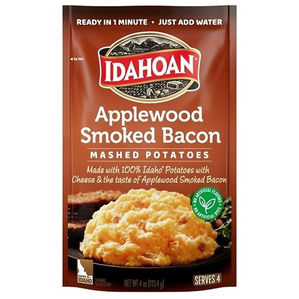 Idahoan Foods Applewood Smoked Bacon Mashed Potatoes, 4 Ounce -- 12 Per Case