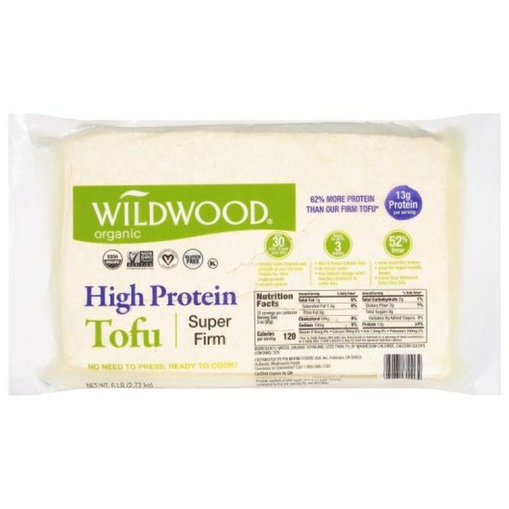 Wildwood Organic Super Firm Tofu, 6 Pound -- 4 Per Case