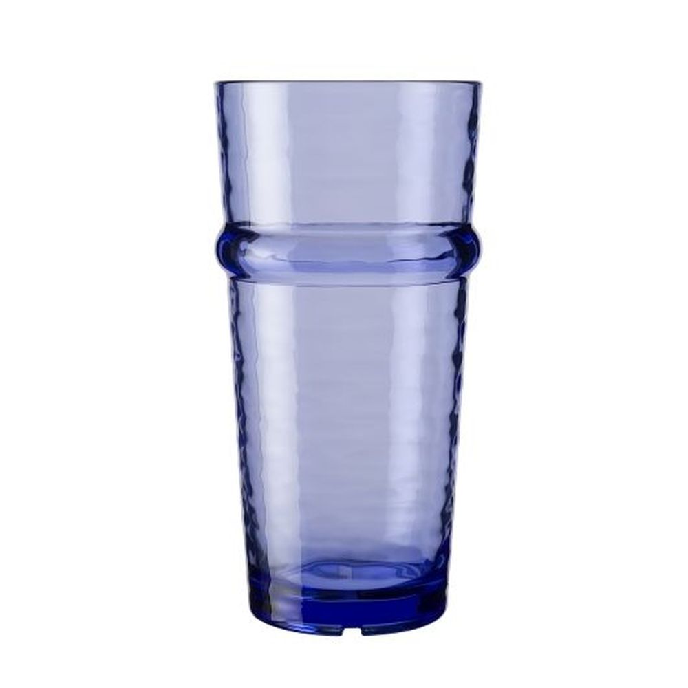Libbey Storytellers Infinium Wake Tidal Blue Plastic Stacking Cooler Tumbler, 16 Ounce Capacity -- 12 Per Case