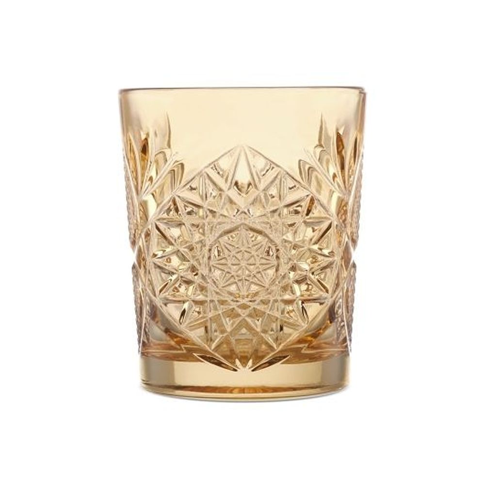 Libbey Storytellers Topaz Hobstar Double Old Fashioned Glass Tumbler, 12 Ounce Capacity -- 12 Per Case