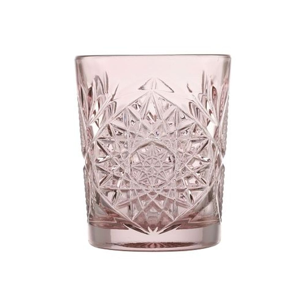 Libbey Storytellers Blush Hobstar Double Old Fashioned Glass Tumbler, 12 Ounce Capacity -- 12 Per Case