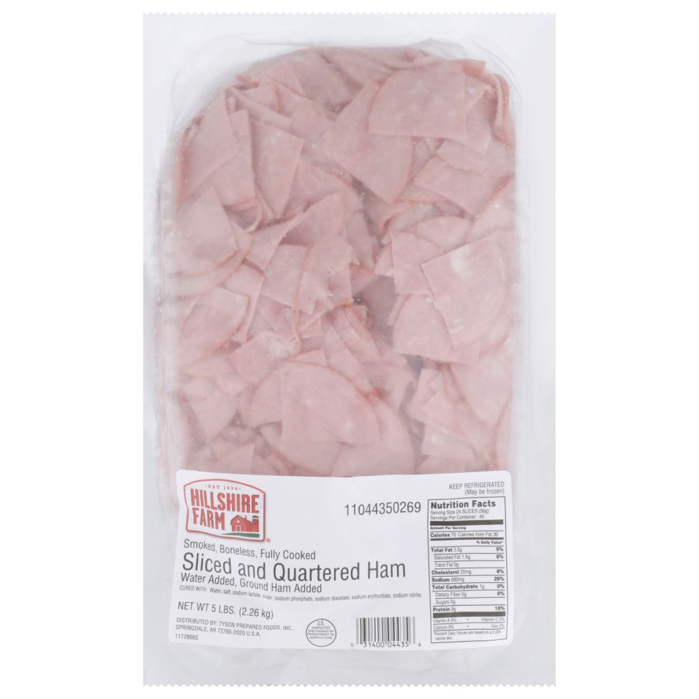 Fully Cooked Smoked Boneless Sliced and Quartered Ham