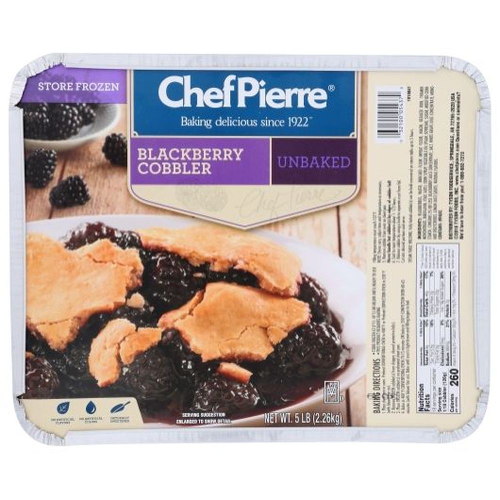 Chef Pierre Blackberry Cobbler, 5 Pound -- 2 Per Case
