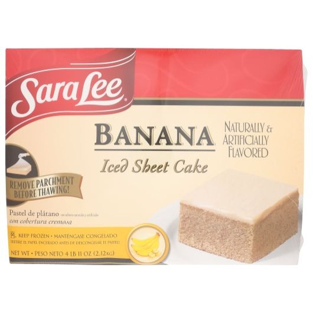 Sara Lee 12 X 16 Inch Banana Iced Sheet Cake, 75 Ounce -- 4 Per Case