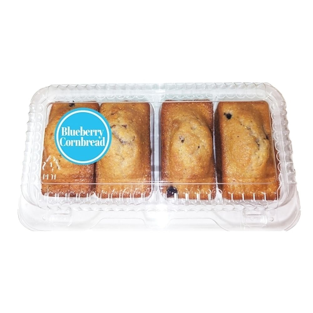 Blueberry Cornbread Loaves