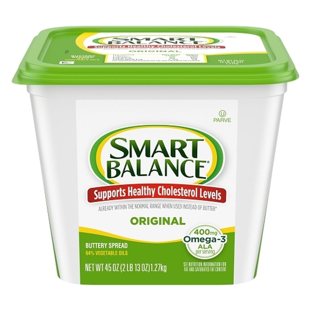 Smart Balance Original Buttery Spread, 45 Ounce Tub -- 6 Per Case