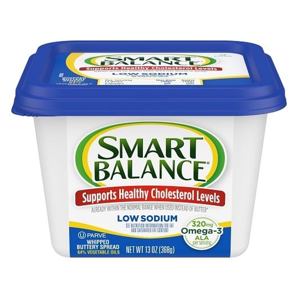 Smart Balance Low Salt Butter Spread, 13 Ounce Tub -- 6 Per Case