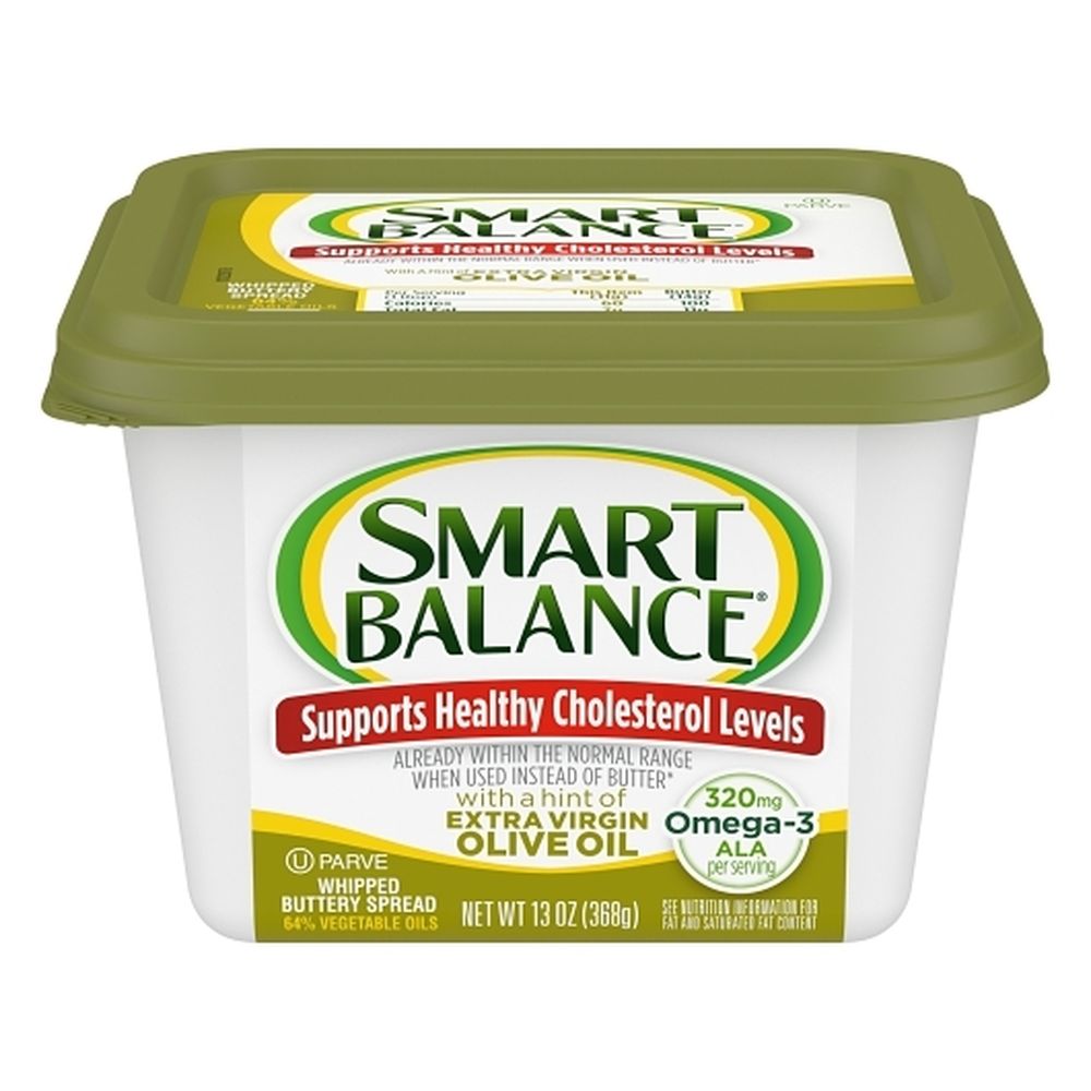 Smart Balance Extra Virgin Olive Oil Whipped Buttery Spread, 13 Ounce Tub -- 6 Per Case