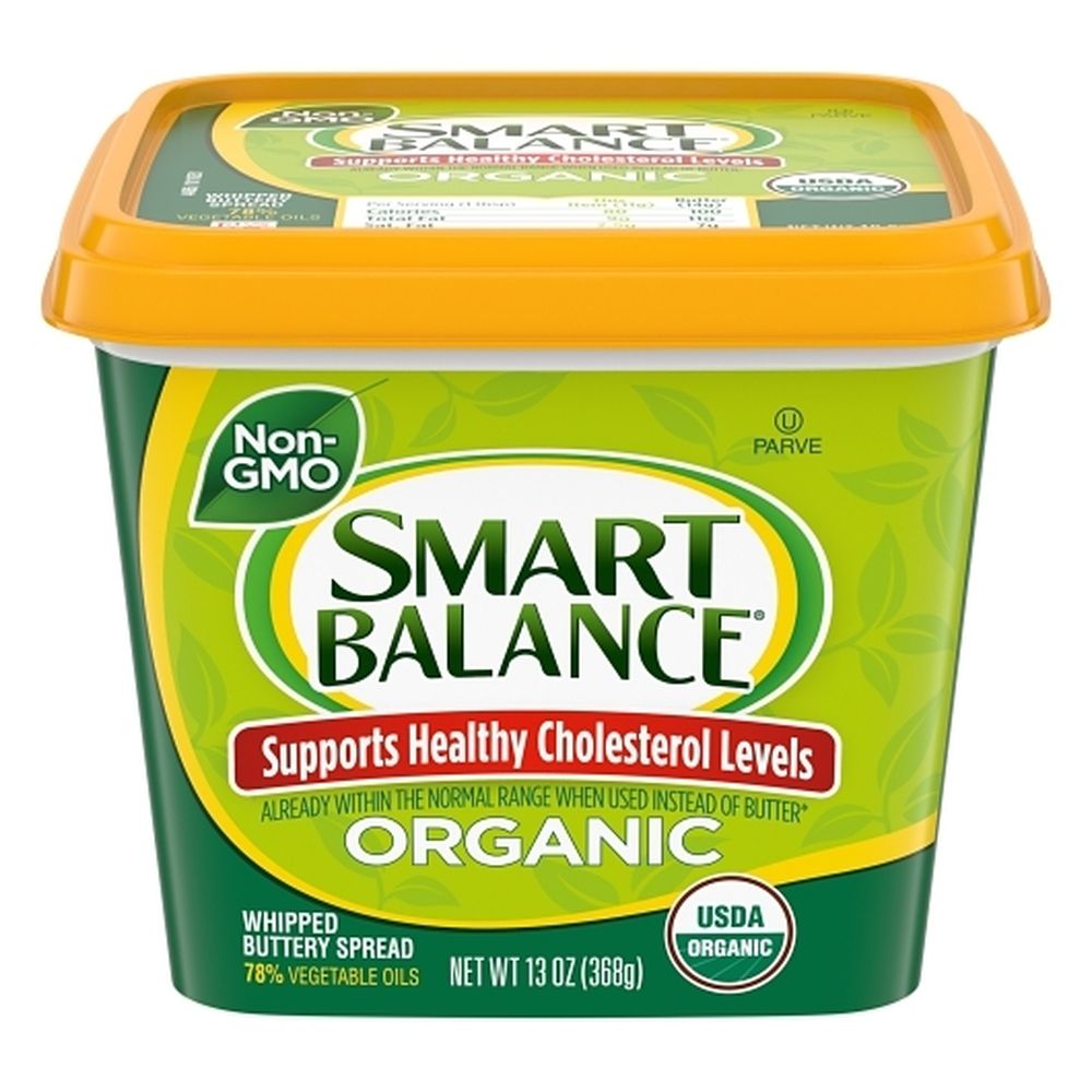 Smart Balance Organic Whipped Buttery Spread, 13 Ounce Tub -- 6 Per Case