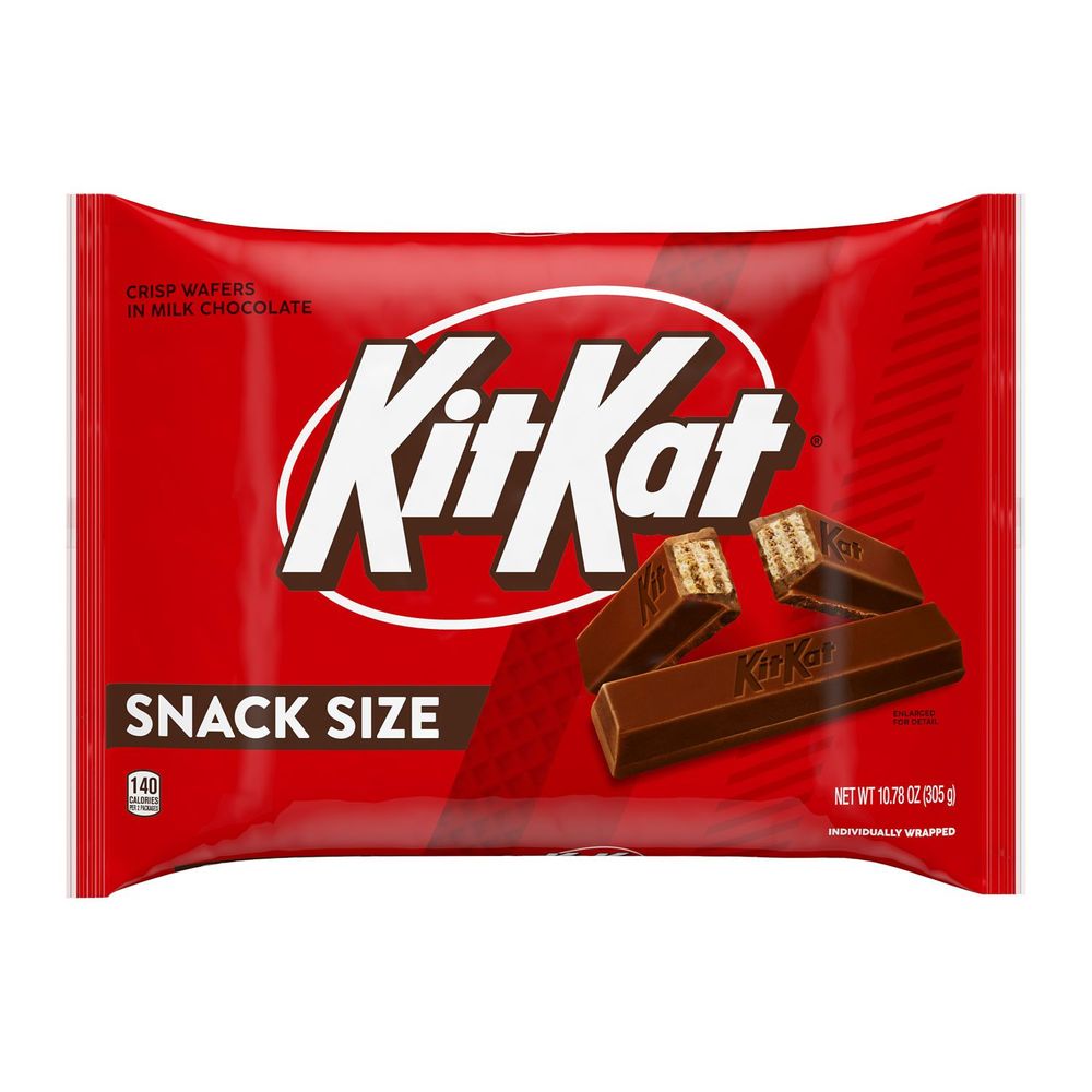Kit Kat Milk Chocolate Snack Size Wafer Candy, 10.78 Ounce -- 24 Per Case
